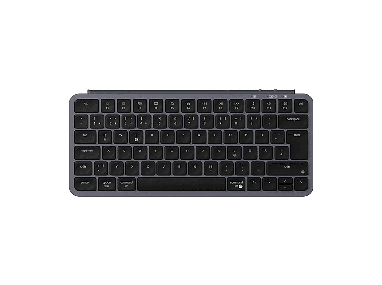 KEYCHRON B1 Pro - Ultra Slim Kabellose 75%, Mac/Win/Linux, deutsches Layout, Tastatur, Mechanisch, kabelgebunden und kabellos, Space Grau