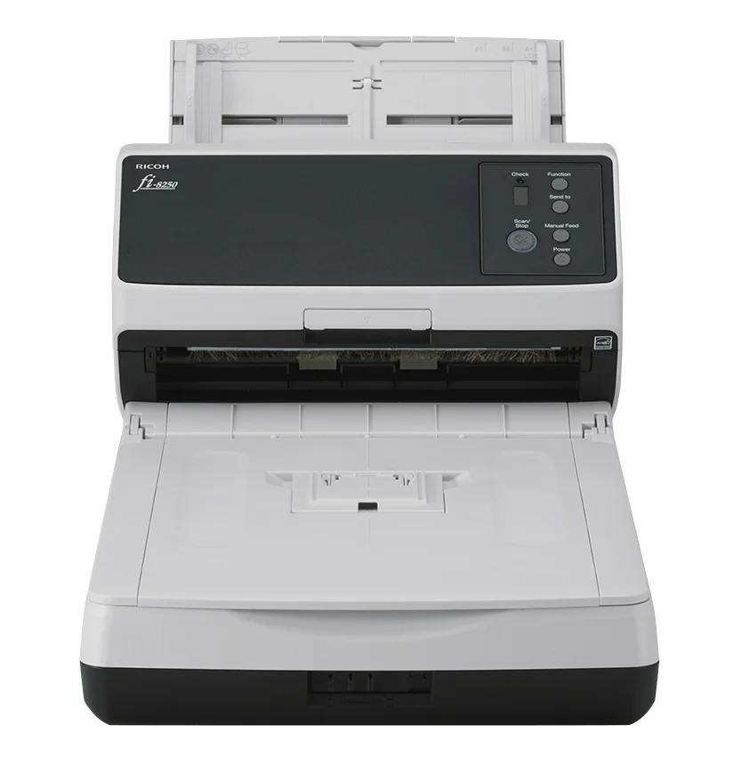 Ricoh fi-8250 ADF + Scanner mit manueller Zuführung 600 x 600 DPI A4 Schwarz, Grau