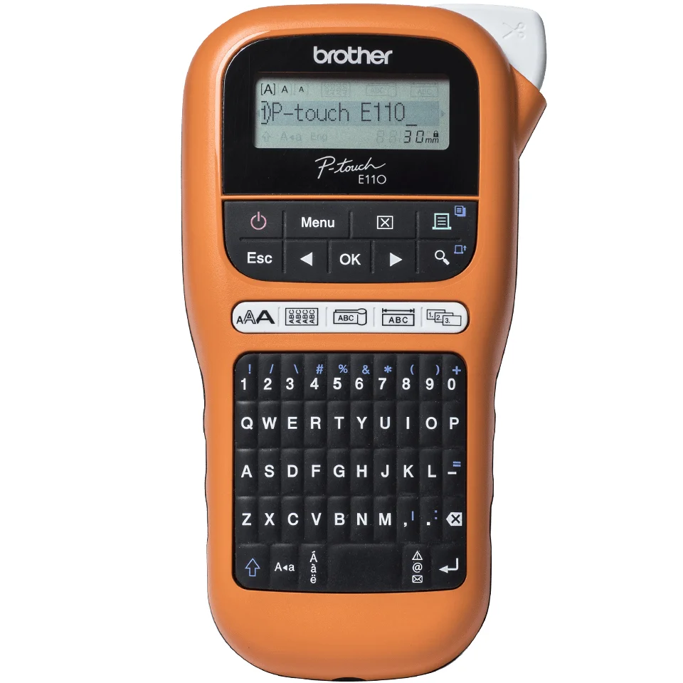 Brother PT-E110 Etikettendrucker Wärmeübertragung 180 x 180 DPI 20 mm/sek HGe/TZe QWERTY