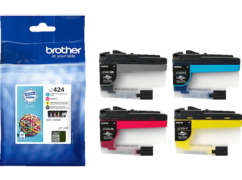 BROTHER LC-424VAL Value Pack mit Schwarz, Cyan, Magenta, Gelb (LC-424VAL)