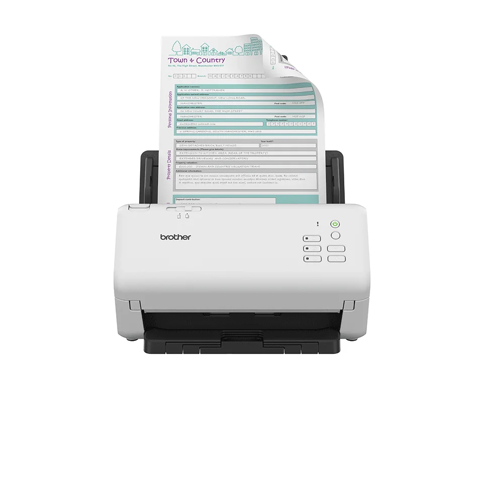Brother ADS-4300N Scanner ADF-Scanner 600 x 600 DPI A4 Schwarz, Weiß