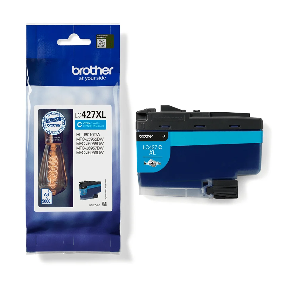 Brother LC-427XLC Druckerpatrone 1 Stück(e) Original Hohe (XL-) Ausbeute Cyan