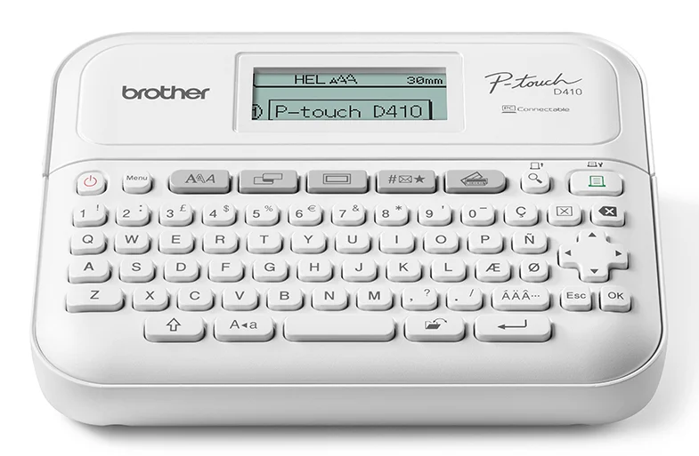 Brother PT-D410 Etikettendrucker Wärmeübertragung 180 x 180 DPI 20 mm/sek Kabelgebunden TZe QWERTY