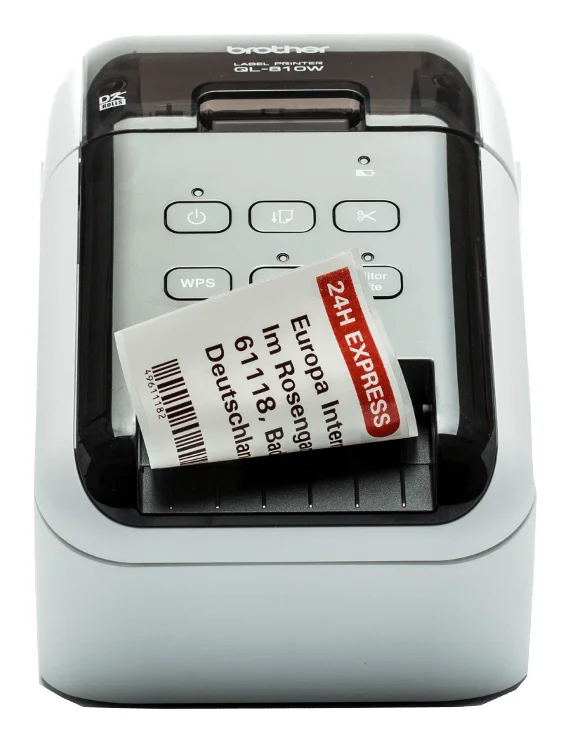Brother QL-810W Etikettendrucker Thermodirekt Farbe 300 x 600 DPI 176 mm/sek Verkabelt & Kabellos DK WLAN