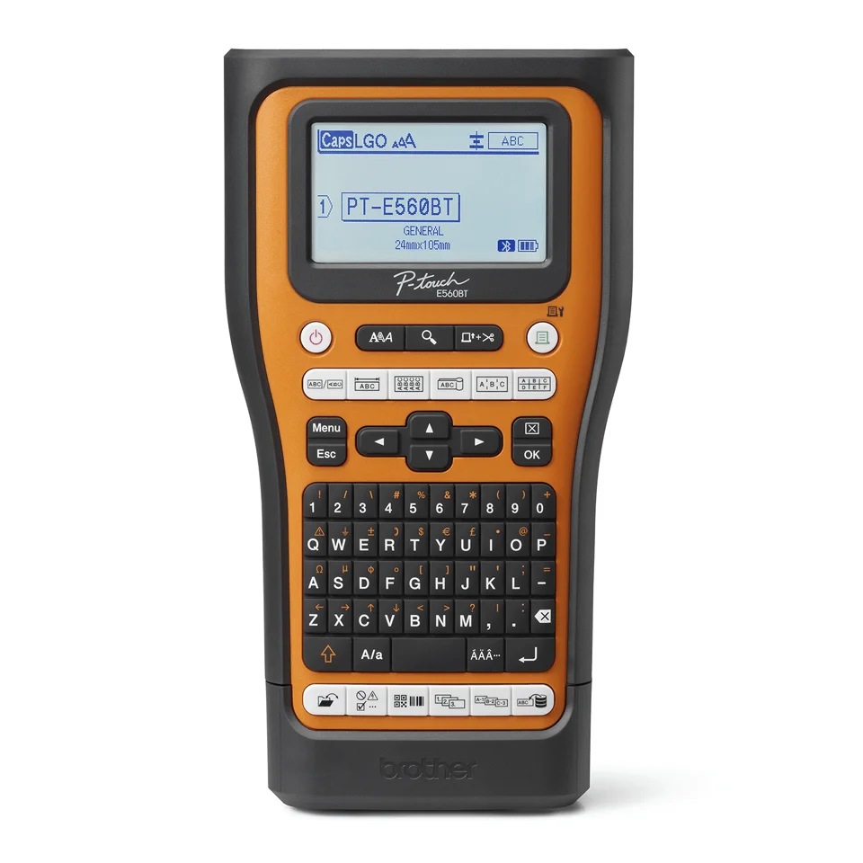 Brother PT-E560BTSP Etikettendrucker Wärmeübertragung 180 x 180 DPI 30 mm/sek Verkabelt & Kabellos HSE/TZe Bluetooth QWERTZ