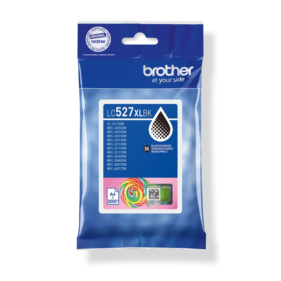 Brother LC527XLBK Druckerpatrone 1 Stück(e) Original Hohe (XL-) Ausbeute Schwarz