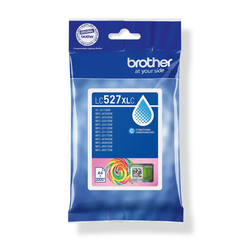 Brother LC527XLC Druckerpatrone 1 Stück(e) Original Hohe (XL-) Ausbeute Cyan