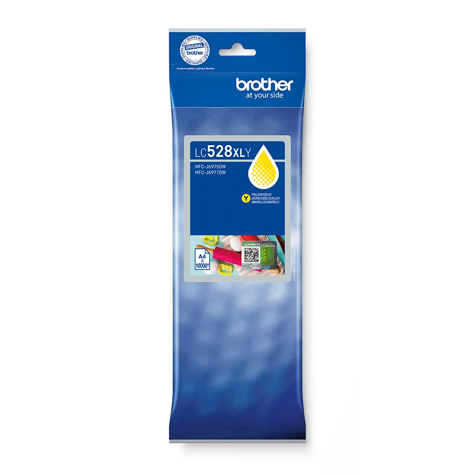 Brother LC528XLY Yellow Ink Cartridge Druckerpatrone 1 Stück(e) Original Ultra hohe Rendite Gelb