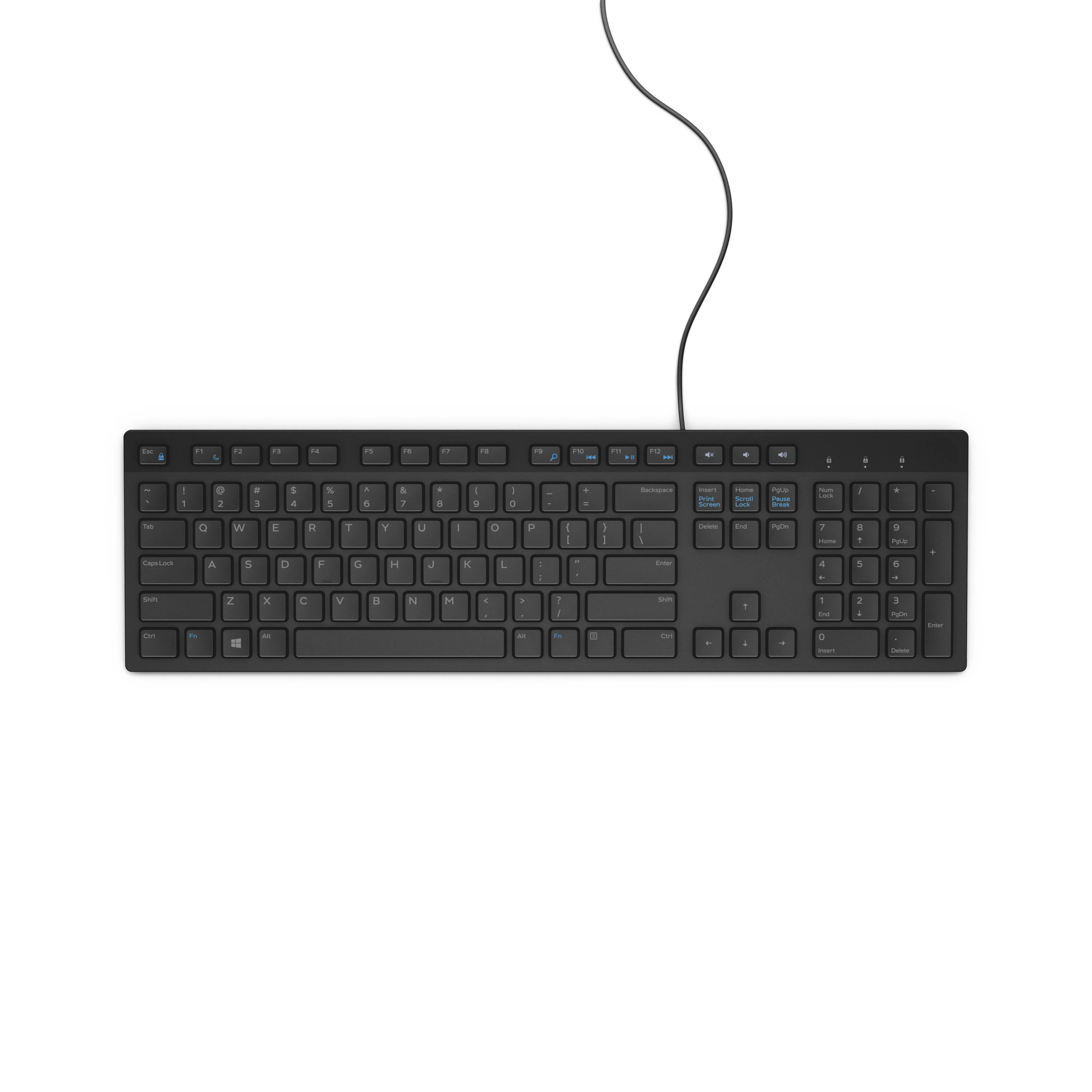 DELL kabelgebundene Tastatur – KB216 - US international (QWERTY) - schwarz
