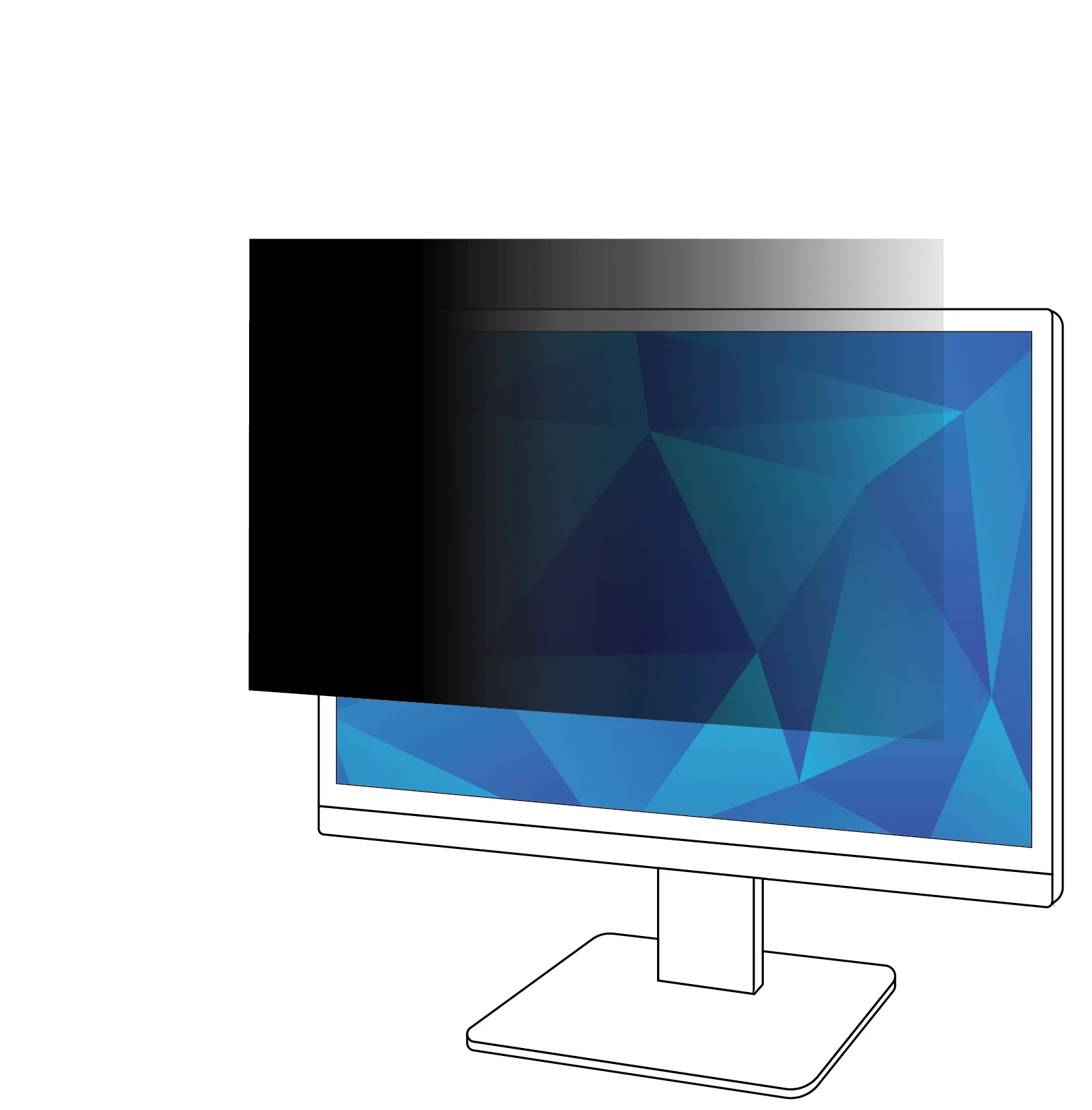3M Blickschutzfilter für 23.8in Monitor, 16:9, PF238W9B