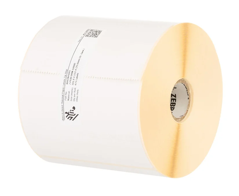 Zebra Z-Perform 1000D Weiß Permanent Adhesive