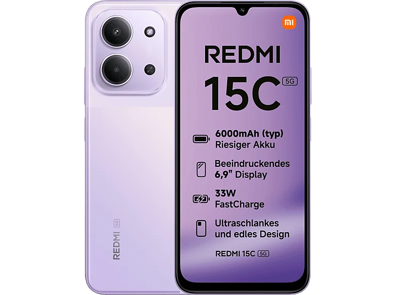 XIAOMI Redmi 15C 5G 128 GB Dusk Purple Dual SIM