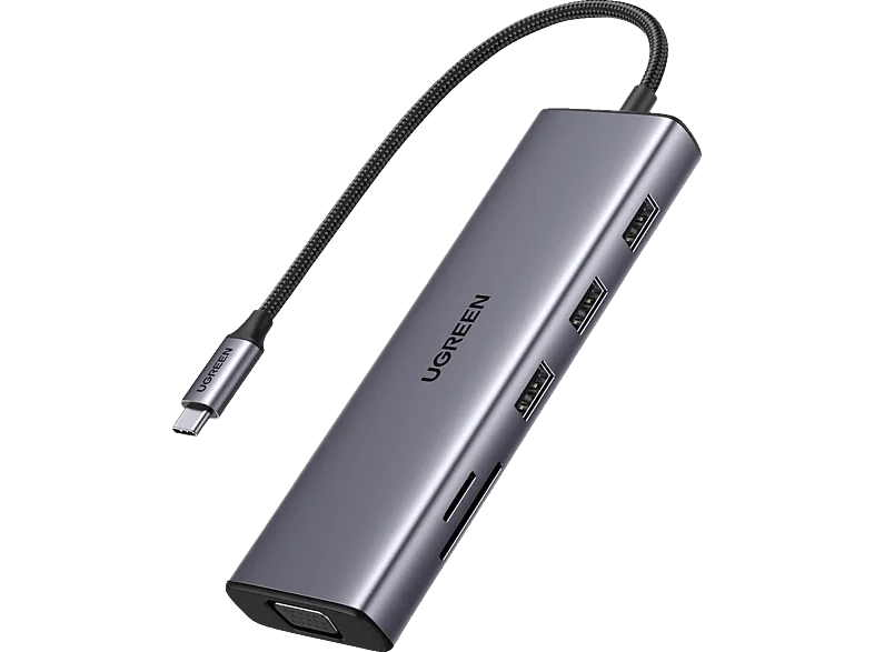 UGREEN Multifunktion USB-C Hub, Gray