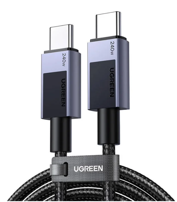 Ugreen 45068 USB Kabel 2 m USB C 0,48 Gbit/s 240 W Schwarz, Grau