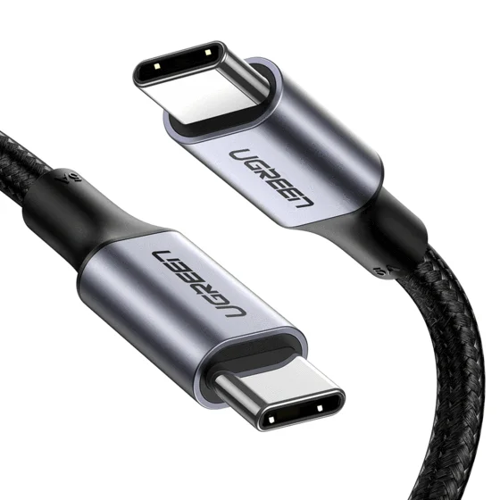 Ugreen 70427 USB Kabel USB 2.0 1 m USB C 0,48 Gbit/s 100 W Schwarz, Silber