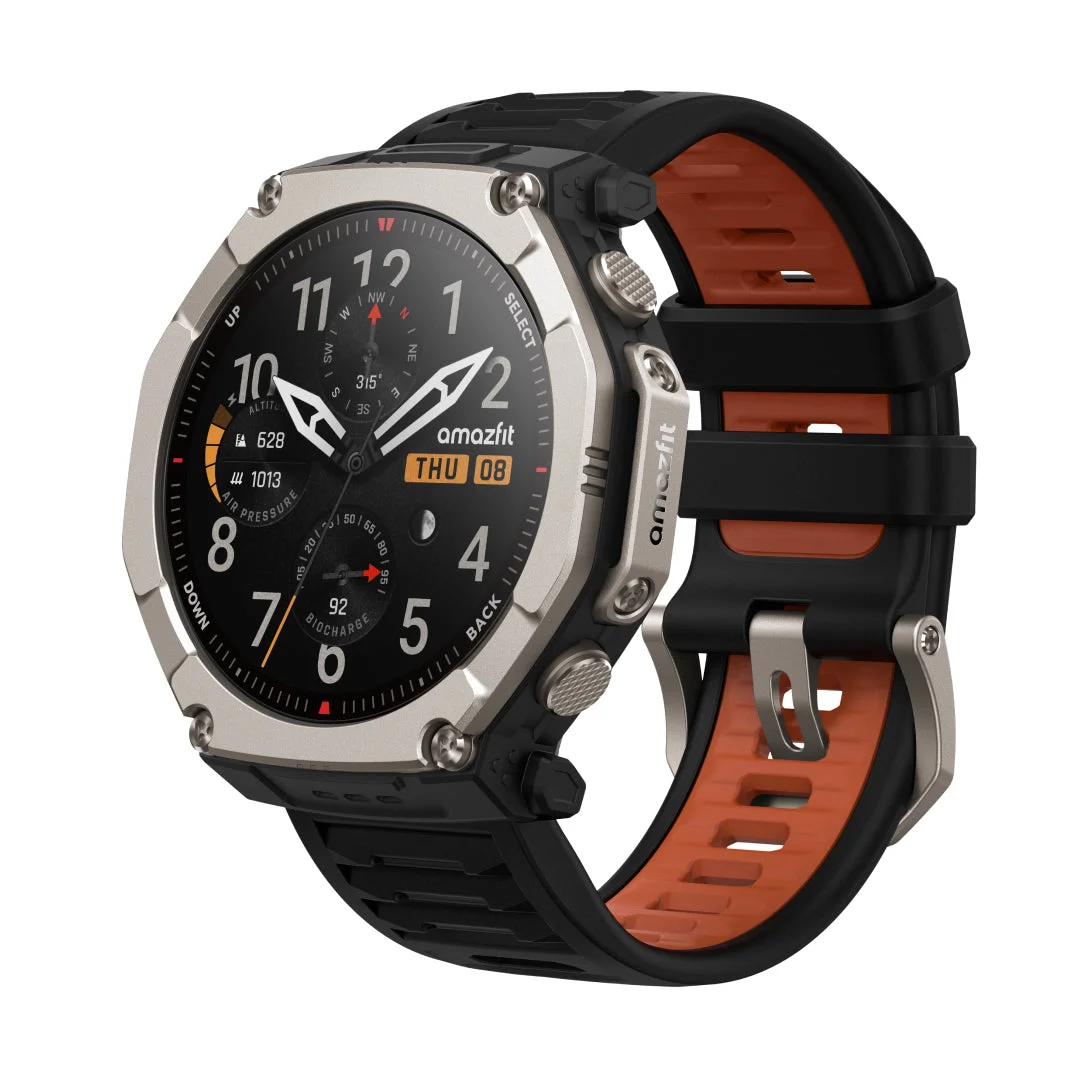 Amazfit T-Rex Ultra 2 129,5 cm (51") AMOLED 51 mm Digital 480 x 480 Pixel Touchscreen Titan WLAN GPS