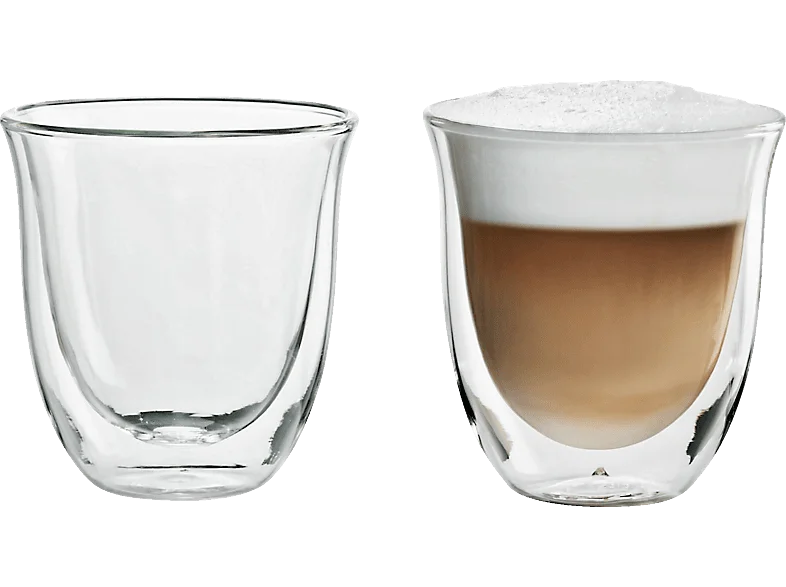 DELONGHI Thermoglas 2erSet DLSC311 Cappuccinogläser Transparent