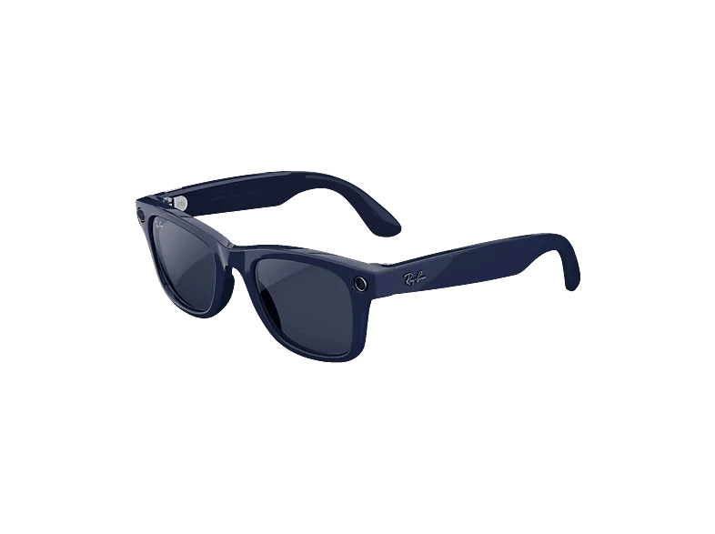 META Ray-Ban Meta Wayfarer (Gen 2) – Cosmic Blue glänzend, Gläser: Transitions® Saphir AI Glasses