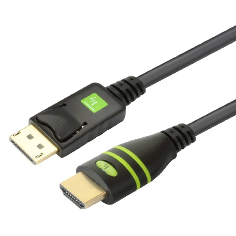 Techly 1m DisplayPort/HDMI Schwarz