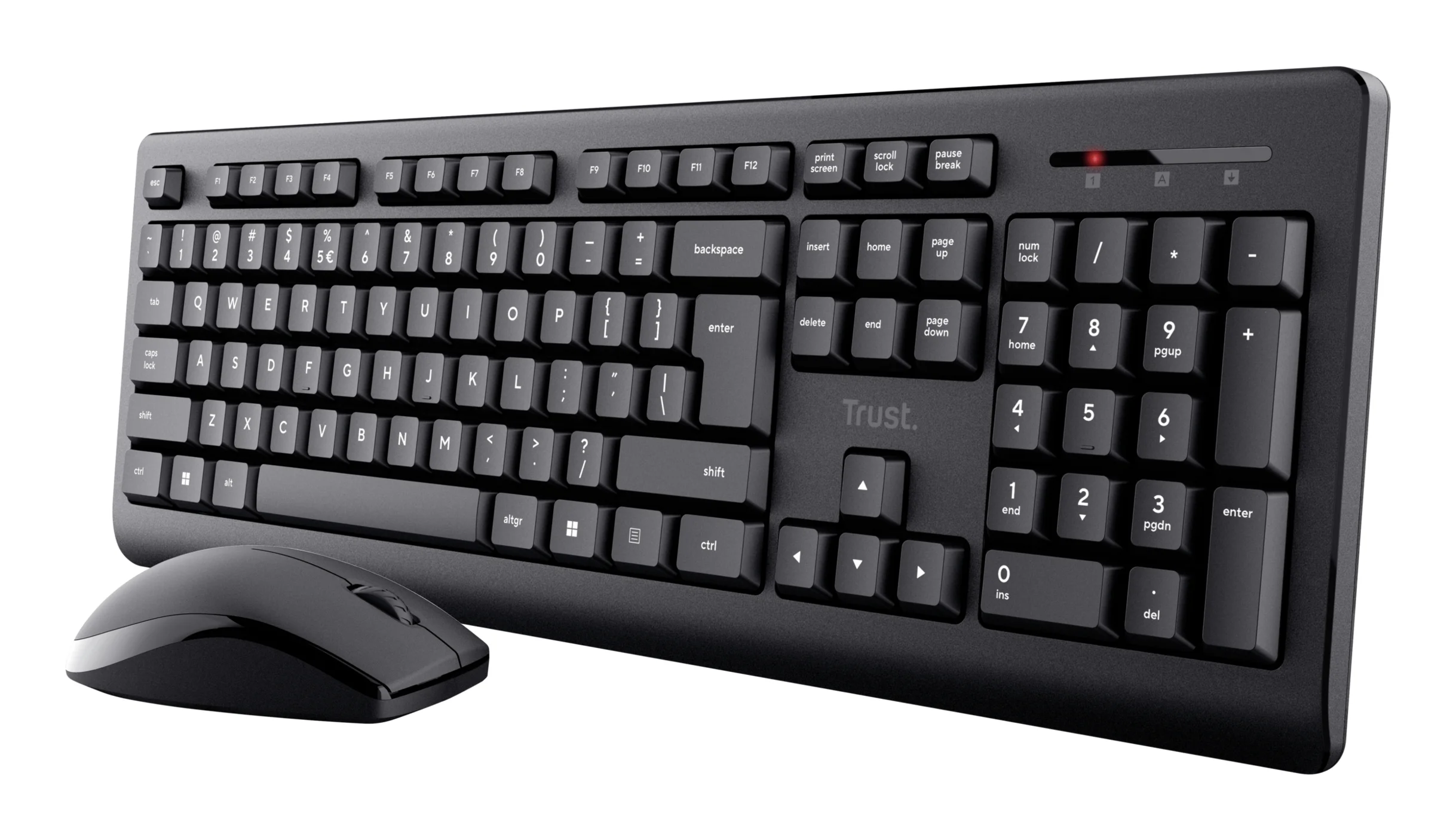 Trust Primo Tastatur Maus enthalten Büro RF Wireless QWERTZ Deutsch Schwarz