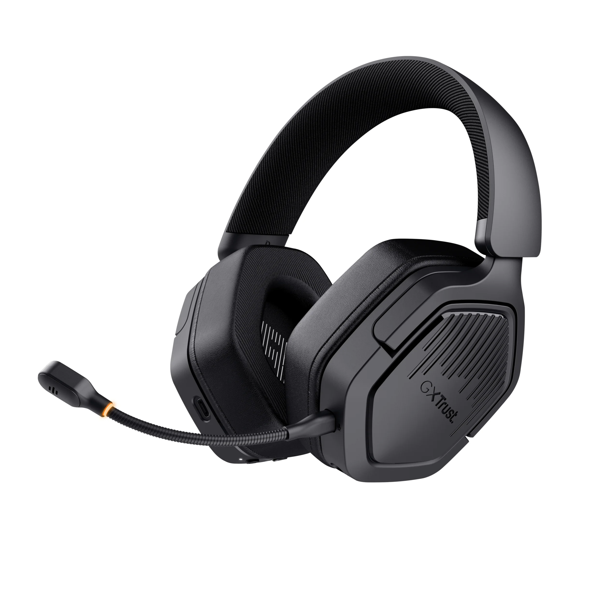 Trust GXT 493 Carus Kopfhörer Verkabelt & Kabellos Kopfband, Helm Gaming USB Type-C / USB Type-A Bluetooth Schwarz