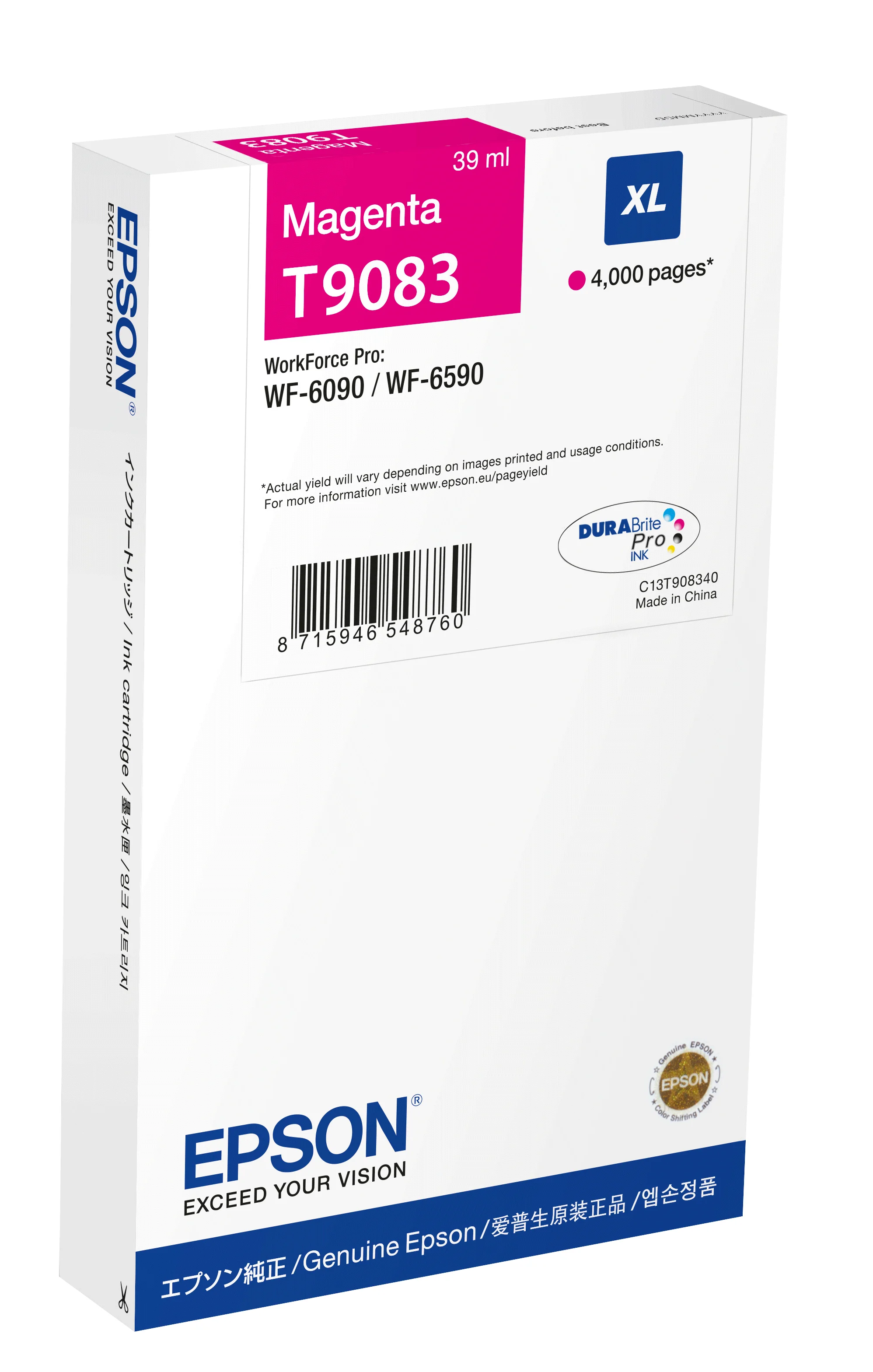 Epson C13T90834N Druckerpatrone 1 Stück(e) Original Hohe (XL-) Ausbeute Magenta
