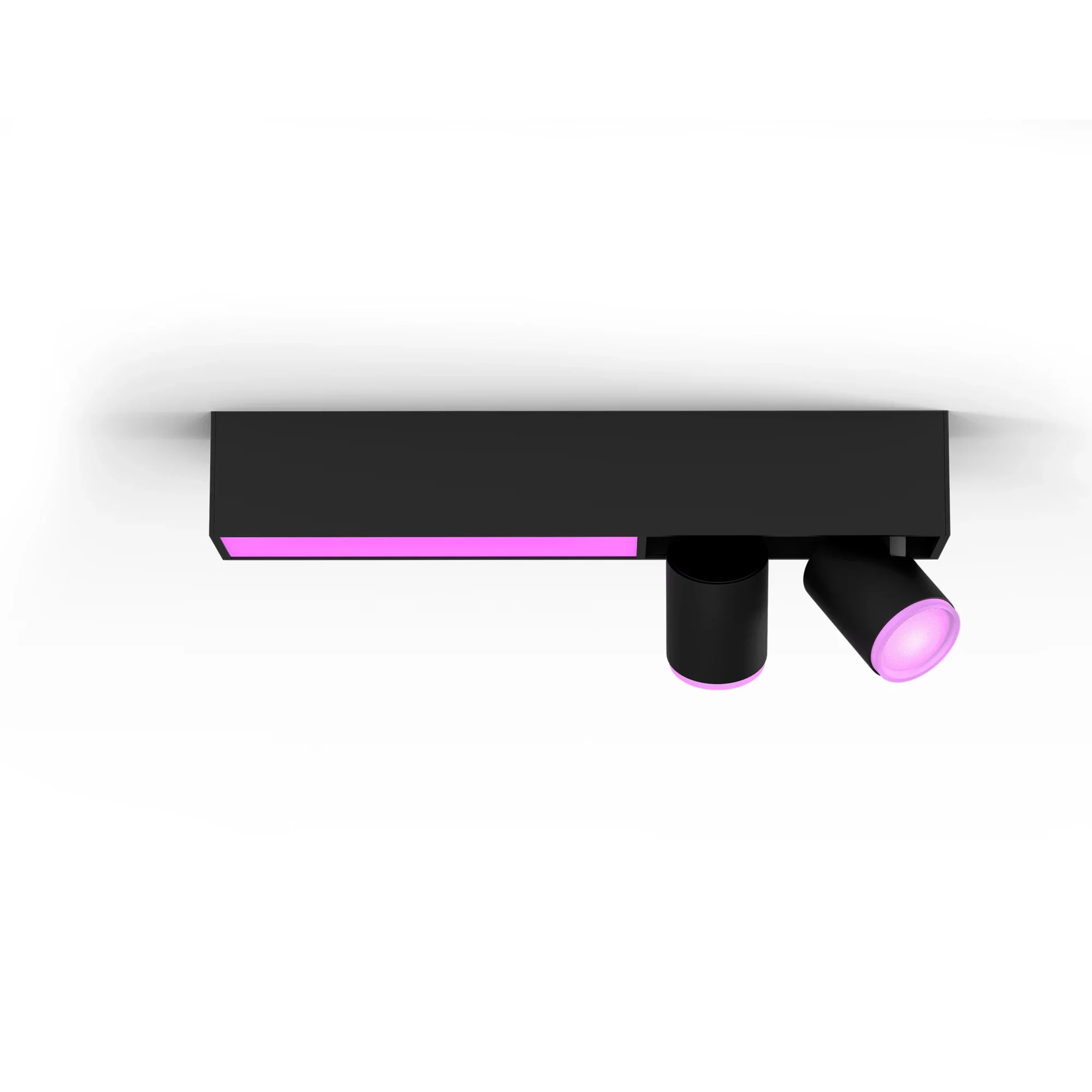 PHILIPS Hue White & Col. Amb. Centris Spot 2 flg. Schwarz Lampe 2200 - 6500
