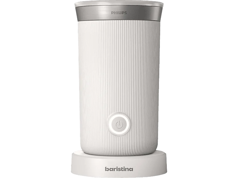PHILIPS BAR311/00 Baristina warmer und kalter Milchschaum, Antihaftbeschichtung, leichte Reinigung, Milchaufschäumer, Weiß, 15,3 Watt, 0,12 l