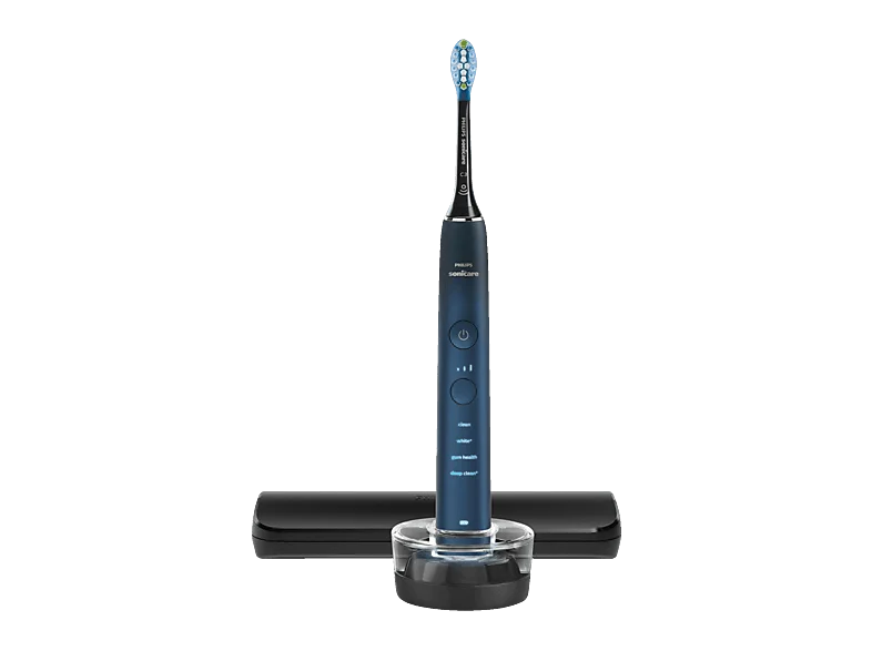 PHILIPS Sonicare HX9911/88 DiamondClean 9000 Special Edition Elektrische Zahnbürste Aquamarine/Schwarz, Reinigungstechnologie: Schalltechnologie