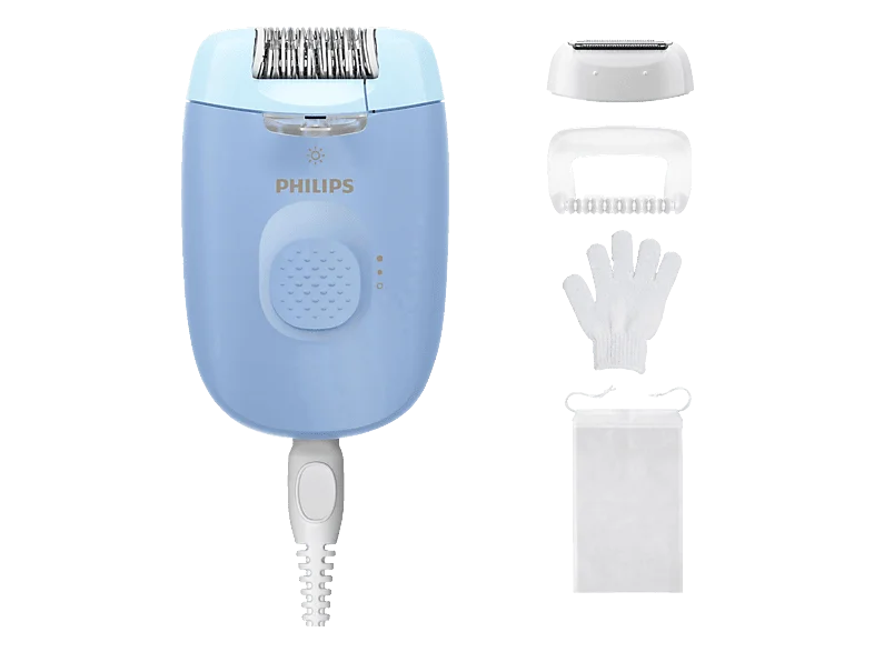 PHILIPS BRE247/00 Series 4000 Epilierer, Blau