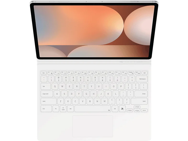 SAMSUNG Book Cover Keyboard, Keyboard cover, Samsung, Galaxy Tab S10+, S9+, S9 FE+, White