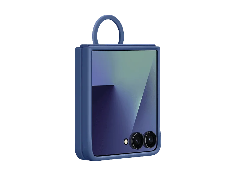 SAMSUNG Silicone Ring Case, Backcover, Samsung, Galaxy Z Flip7, Blau