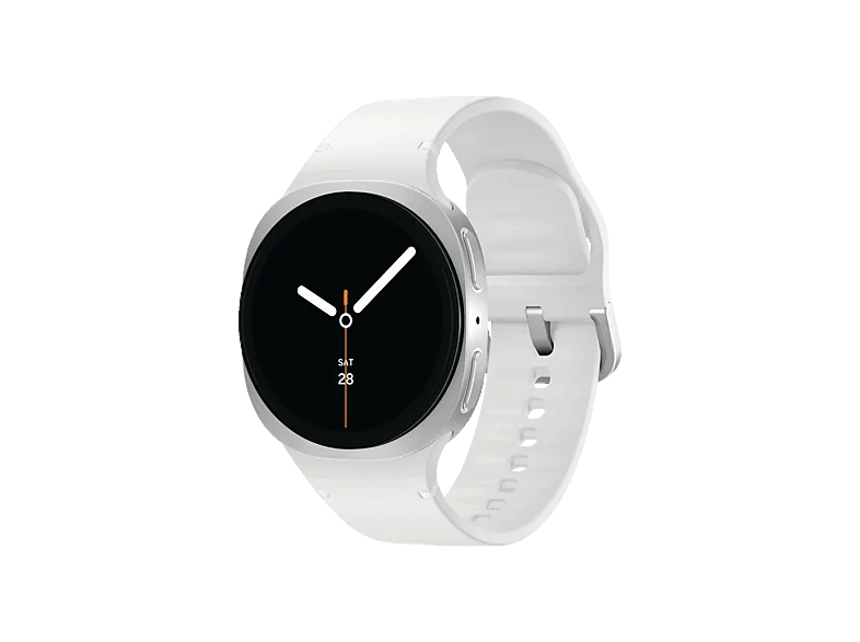 SAMSUNG Galaxy Watch 8 LTE 40 mm Smartwatch Kautschuk, 130-180 mm, Silver