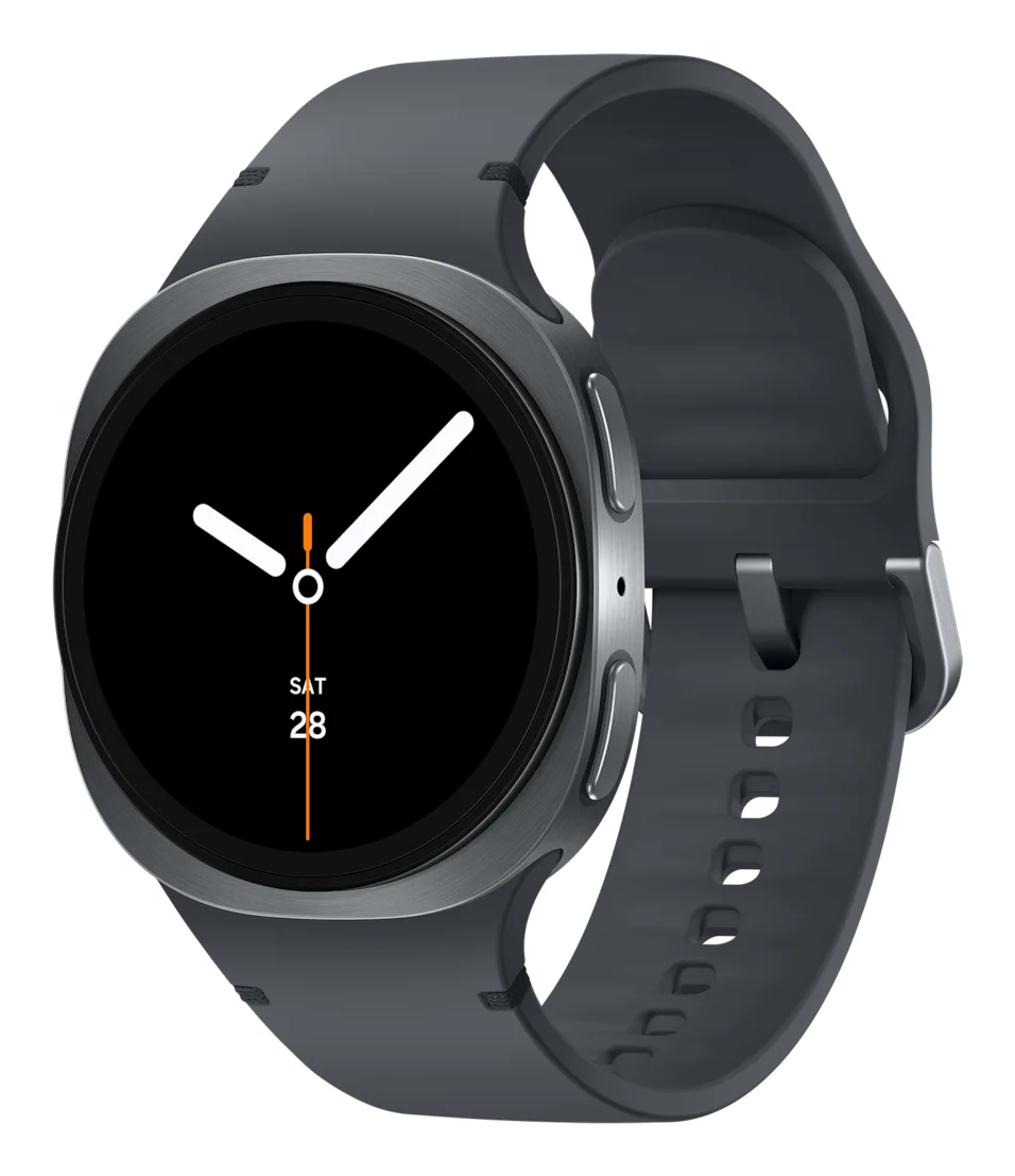 SAMSUNG Galaxy Watch 8 LTE 40 mm Smartwatch Kautschuk, 130-180 mm, Graphite