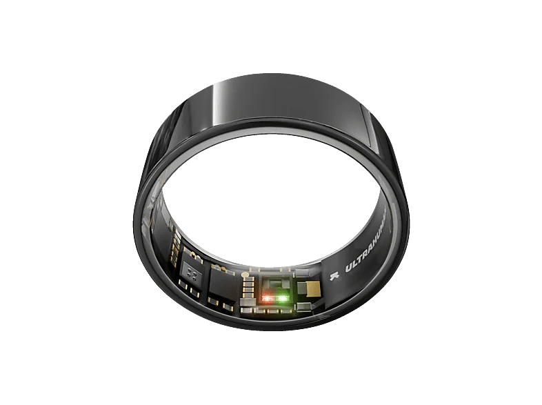 ULTRAHUMAN Ring AIR – Schlaf- und Fitness-Tracker, Smart für Frauen Männer, Aster Black (Größe 9) Smartring