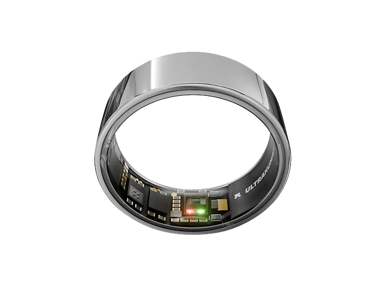 ULTRAHUMAN Ring AIR – Schlaf- und Fitness-Tracker, Smart für Frauen Männer, Space Silver (Größe 7) Smartring